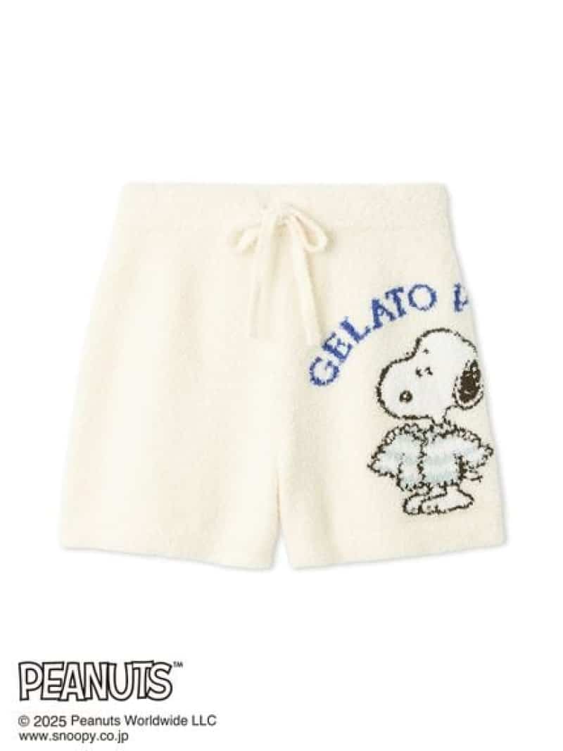 【PEANUTS】オリジナルアート ジャガードショートパンツ gelato pique ジェラートピケ インナー・ルー..
