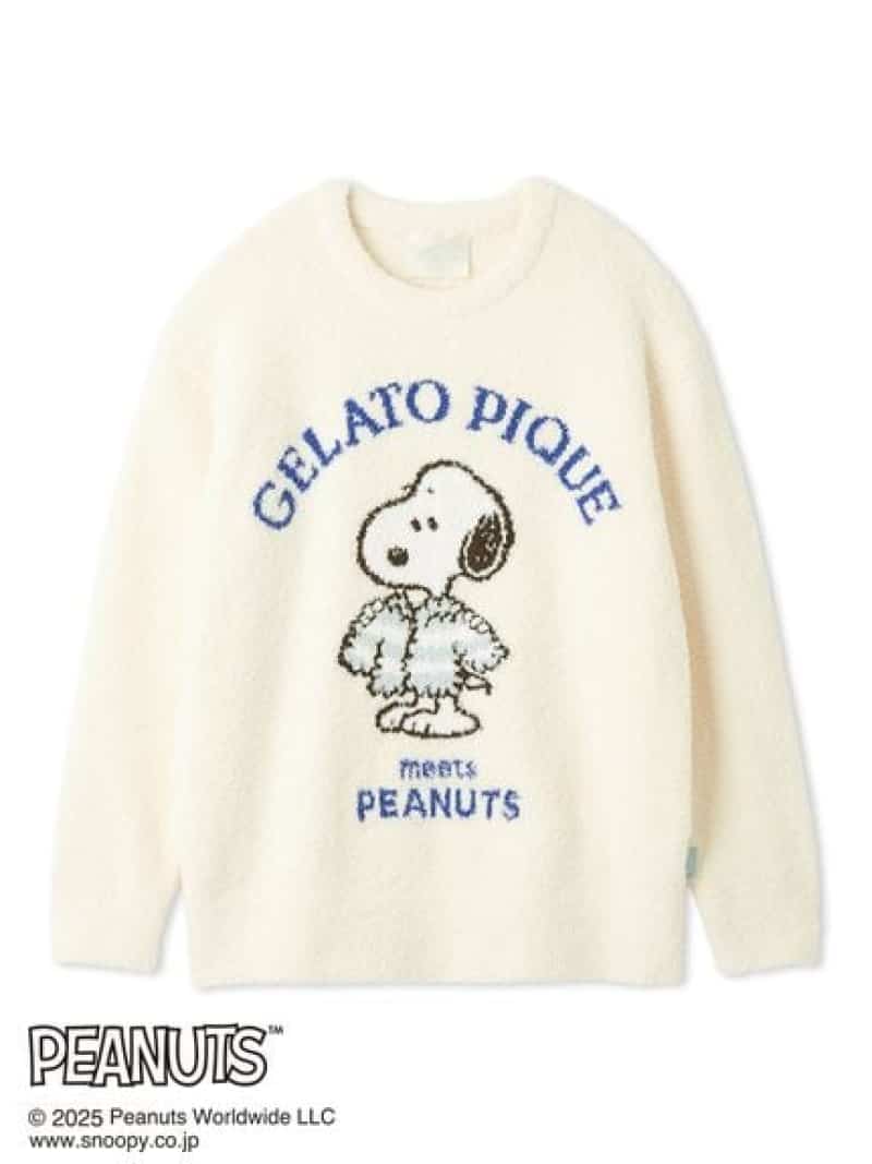 【PEANUTS】オリジナルアート ジャガードプルオーバー gelato pique ジェラートピケ インナー・ルーム..