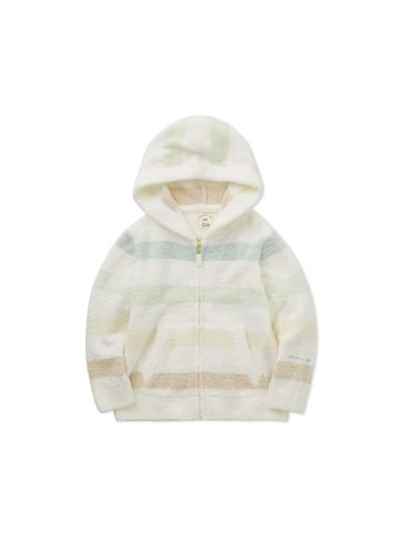 【SALE／20 OFF】【KIDS】ベビモコ5ボーダーパーカ gelato pique ジェラートピケ トップス パーカー フーディー ホワイト ピンク【RBA_E】【送料無料】 Rakuten Fashion