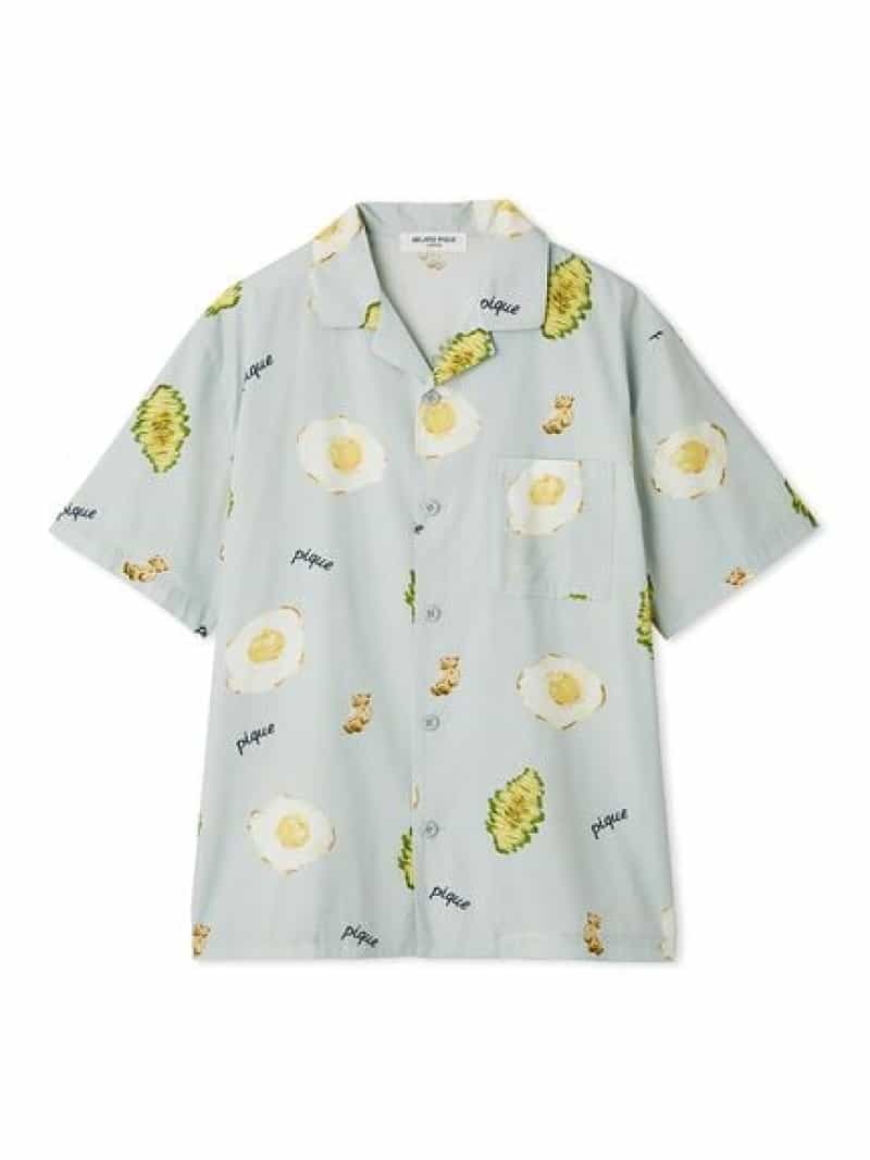 【HOMME】サニーサイドエッグ総柄シャツ gelato pique ジェラートピケ トップス シャツ・ブラウス ネイビー【送料無料】[Rakuten Fashion]のサムネイル