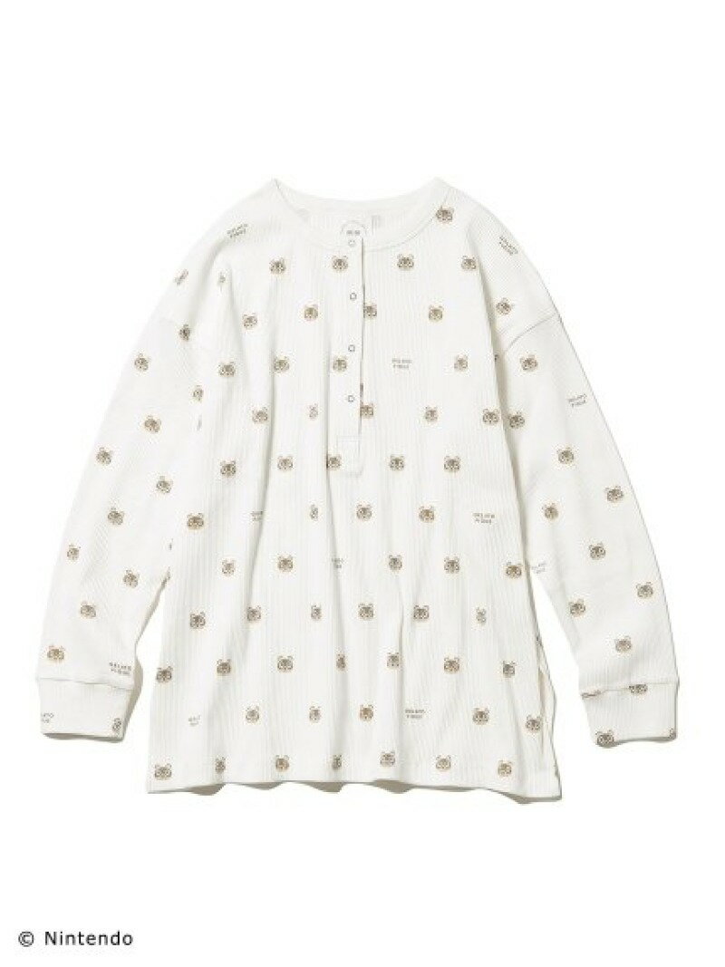 【SALE／30%OFF】【レディース】【あつまれ どうぶつの森】つぶまめ柄プルオーバー gelato pique ジェラートピケ インナー・ルームウェア パジャマ レッド【RBA_E】【送料無料】[Rakuten Fashion]のサムネイル