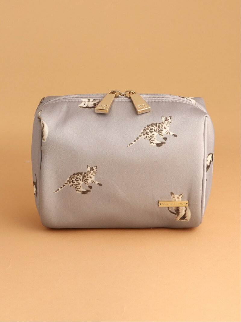 【SALE／30%OFF】cay柄ポーチ gelato pique ジェラートピケ 財布・ポーチ・ケース ポーチ ブラウン ホワイト【RBA_E】[Rakuten Fashion]のサムネイル