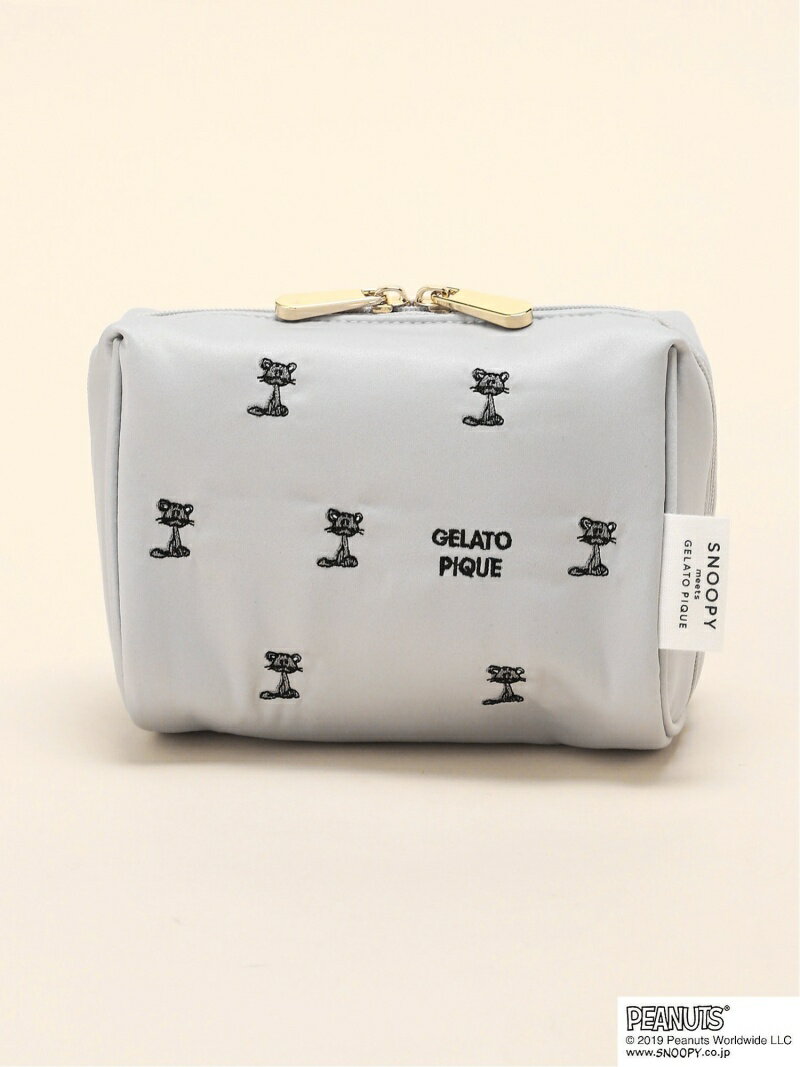 [Rakuten Fashion]【SALE／30%OFF】SNOOPYポーチ gelato pique ジェラートピケ バッグ ポーチ グレー ホワイト【RBA_E】のサムネイル