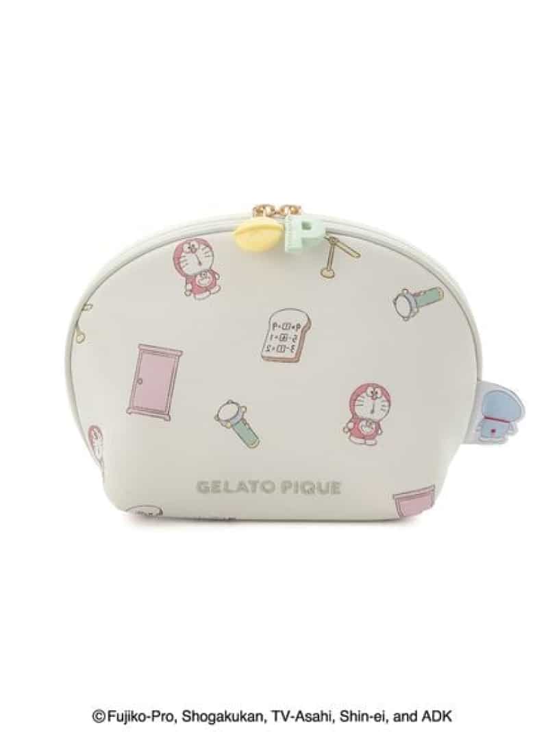 【ドラえもん】ポーチ gelato pique ジェラートピケ 財布・ポーチ・ケース ポーチ ピンク ホワイト【先行予約】*【送料無料】[Rakuten Fashion]のサムネイル