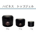 【ハピネストップジェル】容量：15g プロ御用達！「DM便可」大好評のハピネスシリーズ ネイル ジェルネイル クリアジェル