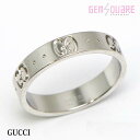 グッチ 指輪 【GUCCI】グッチ K18WG アイコンスリムリング 指輪 サイズ13 3.9g 660070 J8502 9000 箱付 仕上げ済【質屋出店】