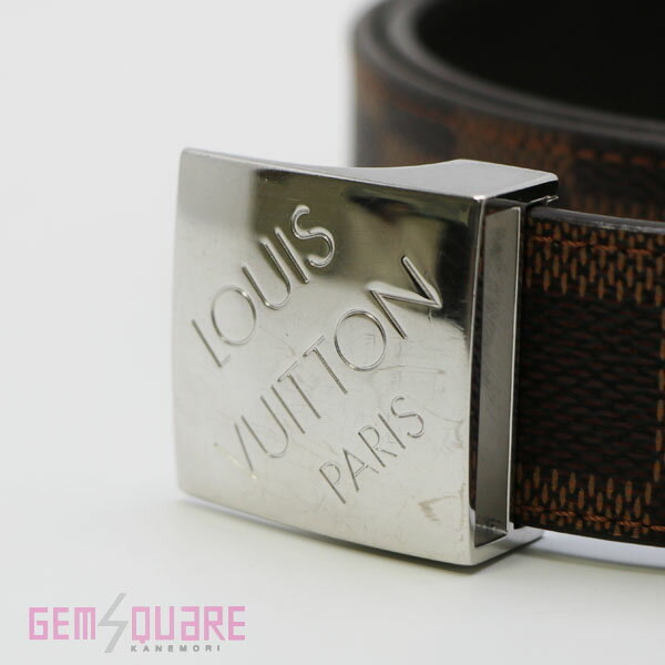 【M6945V】ルイヴィトン ダミエ サンチュールLV PARIS 30mm 85cm 中古【質屋出店】