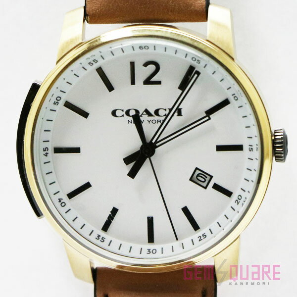 【14602005】COACH コーチ ブリーカー 男 腕時計 新品未使用 白【新品】【質屋出店】