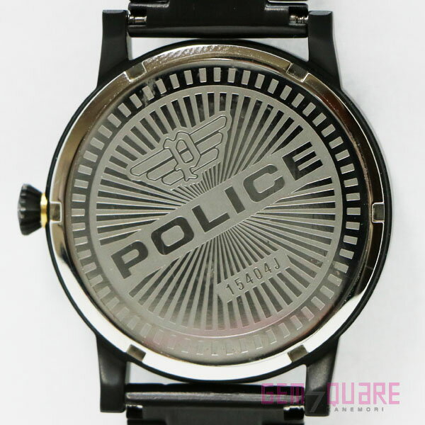 【15404J】POLICE ポリス COLLIN コリン クォーツ 腕時計 男 黒SS 未使用品【質屋出店】