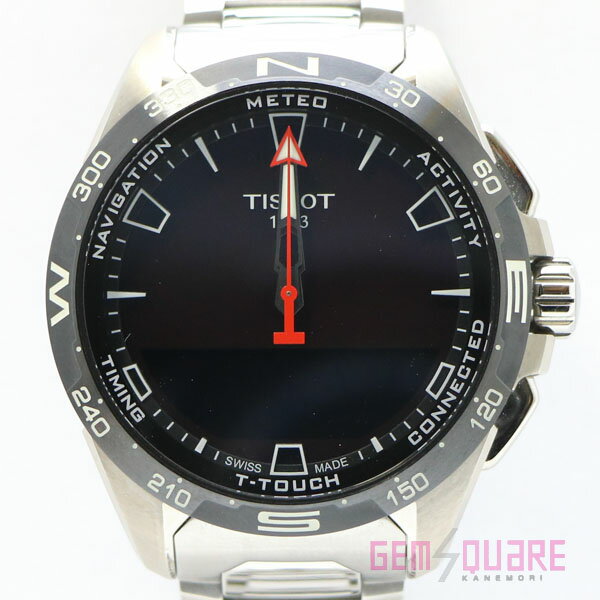 【T121.420.44.051.00】TISSOT タッチコネクトソーラー チタン セラミックベゼル 腕時計 美品【質屋出店】