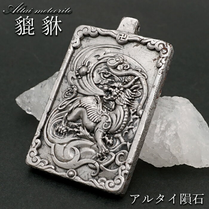 アルタイ隕石 ヒキュウ ペンダントトップ 新疆ウイグル産 【 一点物 】 Altai meteorite 隕石 チャネリング 浄化 天然石 パワーストーン カラーストーン