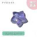 【楽天スーパーSALE 30%OFF】 天然石 星型ビーズ アイオライト ブラジル産 星 横穴貫通 穴あき ビーズ オリジナルアクセサリー ハンドメイド材料 【...