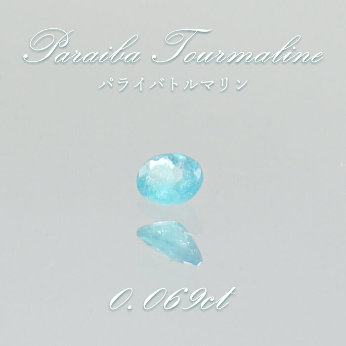 【楽天スーパーSALE 30%OFF】 パライバトルマリン ルース オーバルカット 0.069ct ブラジル産 【 一点もの 】 トルマリン Paraiba T...