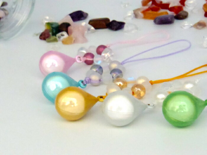 龍神の涙ストラップ カラーストーン