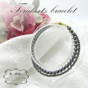 【楽天スーパーSALE 50%OFF】 【送料無料】テラヘルツ2連ブレスレット ブレス 丸玉 2mm 4mm 高純度 テラヘルツ鉱石 パワーストーン天然石 カラ...