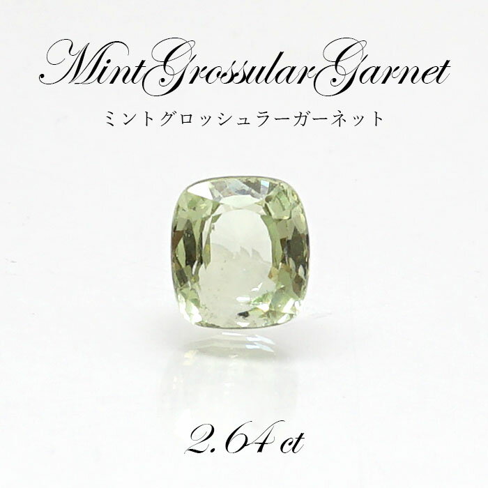 【 一点もの 】ミントグロッシュラーガーネット ルース MintGrossularGarne 2.64ct タンザニア産 灰礬柘榴石 天然石 パワーストーン カラーストーン