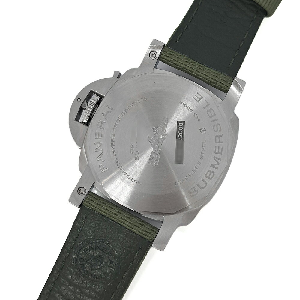 【中古】美品 パネライ サブマーシブル ビアンコ PAM02223 42mm ギャラ付 メンズ 自動巻 時計