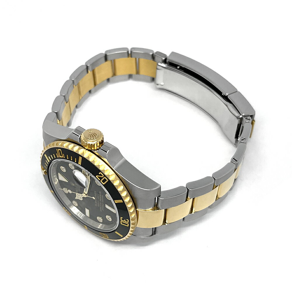 【中古】ロレックス サブマリーナ デイト 116613GLN 純正8Pダイヤ YG/SS ギャラ付 メンズ 自動巻 時計