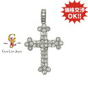 【中古】Pt900 18.69g 上質 ダイヤモンド 6.10ct クロスモチーフ ペンダント トップ