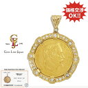 【中古】K21.6 K18 29.01g ナポレオンIII世 50フラン 金貨 ダイヤモンド コイン トップ 日宝協総研カード鑑付