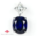 リガーレ マダガスカル産 ブルーサファイア3.84ct ダイヤモンド 0.59ct プラチナ900 ペンダントトップ【新品】(2200000131720)