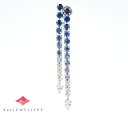 ミキモト ブルーサファイア計1.52/1.52ct ダイヤモンド 計0.45/0.45ct 18金ホワイトゴールド イヤリング【中古】(220000045640...