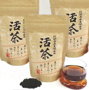 ◇ 黒焼き赤米玄米茶・お買い得3個セット(バラ包装タイプ）　活茶300g　 筑前赤米玄米お買い得3個セット！（1袋×3個）