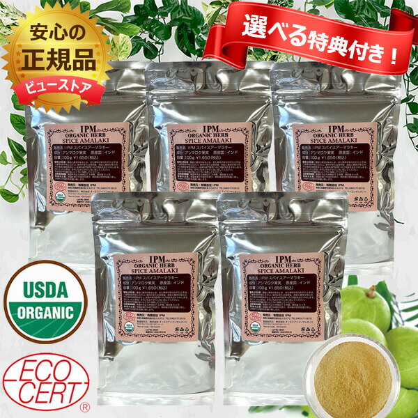 ★選べる特典付き 5個セット IPM スパイスアーマラキー(100g) 白髪染め オーガニックハーブ USDA認定 エコサート認定 …