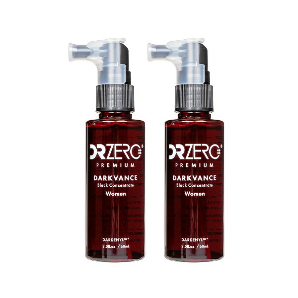 楽天ビューストア◇ ドクターゼロ ダークヴァンス ブラックコンセントレート 女性用 60ml 2本 DR ZERO ダークバンス ヘアエッセンス 【到着日時・時間指定不可商品】【FTL国内出荷】※メーカー出荷の為、ご注文後のキャンセルは出来かねます