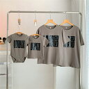 親子 ペアルック 赤ちゃん リンクコーデ 親子お揃い ペアtシャツ 半袖tシャツ ロンパース 夏 家族 兄弟 姉妹 カップルお揃い メンズtシャツ キッズ服 子...
