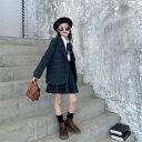子供服 卒業式 スーツ 女の子 スーツセット 女の子 子供スーツ フォーマルスーツ 2点セット ジャケット スカート チェック柄 セットアップ キッズスーツ春秋...