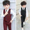 卒業式 スーツ 子供スーツ 男の子 スーツ 3点セット 5点セット フォーマルスーツ パンツスーツ ベスト シャツ パンツ セットアップ キッズスーツ 誕生日プ...