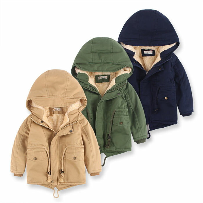 Down - 子供服 中綿ジャケット コート 裏起毛 キッズ アウターウエア フード付き 防寒 冬 男の子 女の子 中綿コート 長袖 パーカー あったか ロング丈 防寒 ロングコート 厚手 秋冬 男女兼用ふわふわ もこもこ 秋 冬服 普段着 おしゃれ 5色