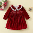 子供服 女の子 ワンピース ベビー服 レッド クリスマス衣装 お姫様 長袖 ワンピー 結婚式 誕生日 クリスマス プレゼント キッズ 姉妹 双子 ワンピー お呼...