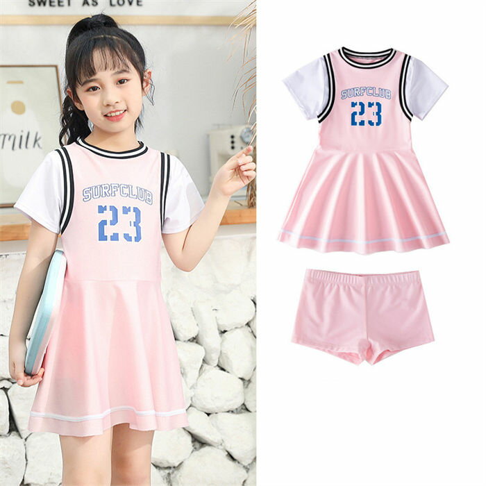 キッズ 水着 女の子 水着 ワンピース ショートパンツ 2点セット こども ジュニア 水着 セパレート水着 スイムウェア 水泳 スイミング 水遊び スクール 動きやすい 幼稚園 保育園 小学校 小学生 練習着 可愛い 水遊び 旅行 UV対策...