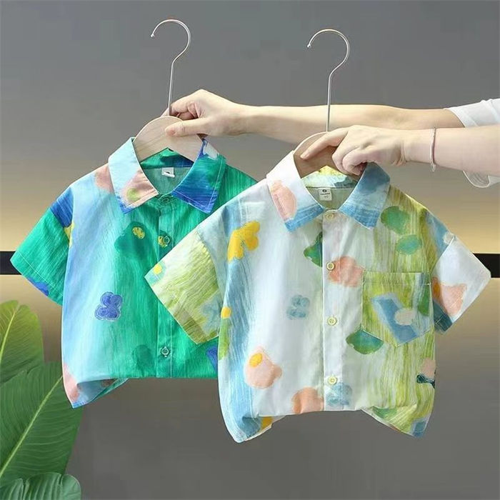 アロハシャツ キッズ 夏 半袖 子供 花柄シャツ薄手 男の子 女の子 半袖シャツ 柄シャツ トップス アロハシャツ 子ども 赤ちゃん ベビー 子供服 夏服 リゾート アロハ柄 ジュニア ハワイ風 ビーチ 幼児服 旅行 総柄 姉妹 兄弟お揃い