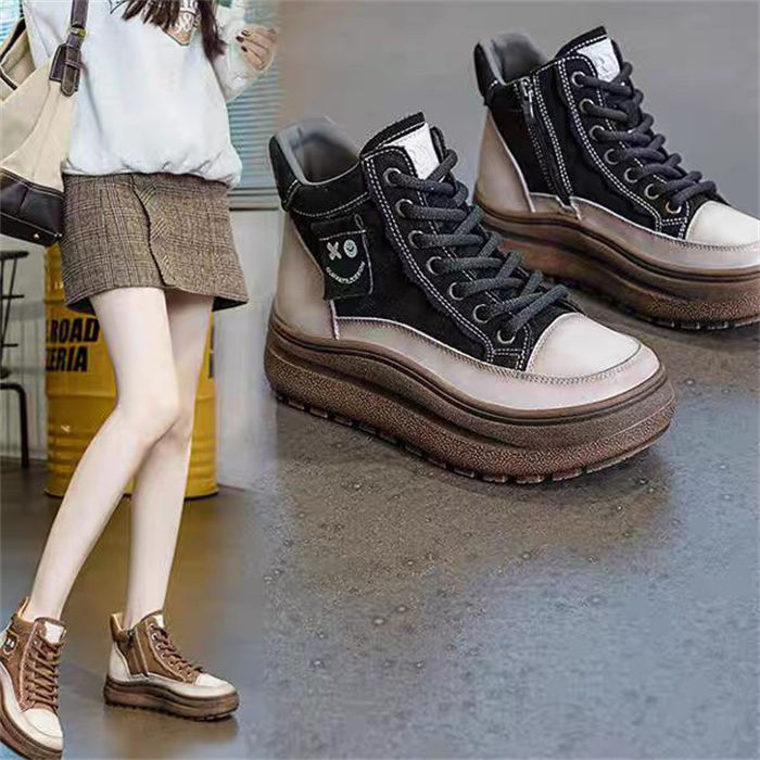 2タイプ マーティンブーツ レディース 厚底マーティンブーツ 裏起毛あり 裏起毛なし ブーツ 冬 靴 スノ..