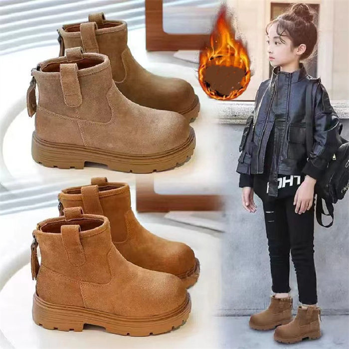 ショートブーツ 子供 マーティンブーツ 女の子 男の子 ブーツ キッズ ブーツ 裏起毛 シューズ 子供用 子供靴 ジュニアファスナー付き 小学生 暖かい 防寒対策 大人っぽい カジュアル 履きやすい 疲れない 痛くない 春 秋 冬 結婚式 誕生日 プレゼント