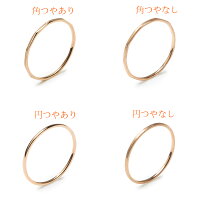 K18ピンクゴールド「送料無料」シルバーリングプレゼント!!K18PG「FineRingbasic」極細リング華奢リングレディース指輪重ね着けピンキーリングミディーリングプレゼントギフト0号〜26号