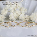 ” Fine Ring V ” K18 リング V字リング
