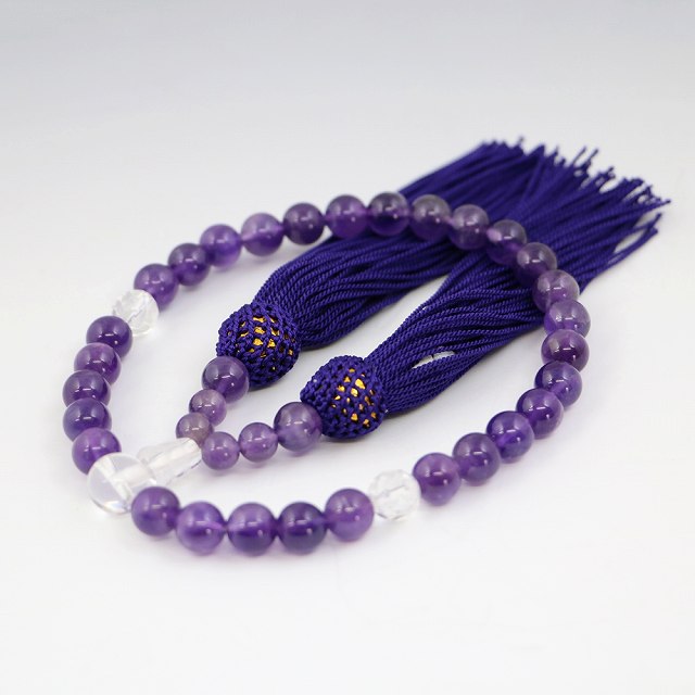 数珠 女性用 紫水晶の数珠 アメジス