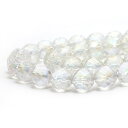 ○1連販売○アクアオーラ レインボーオーラ 【カット】8mm【天然石 ビーズ パワーストーン】