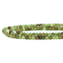 ○1連販売○グリーンガーネット 【丸玉】4.5mm【天然石 ビーズ パワーストーン】