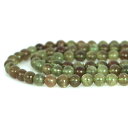 ○1連販売○グリーンガーネット 【丸玉】7mm【天然石 ビーズ パワーストーン】