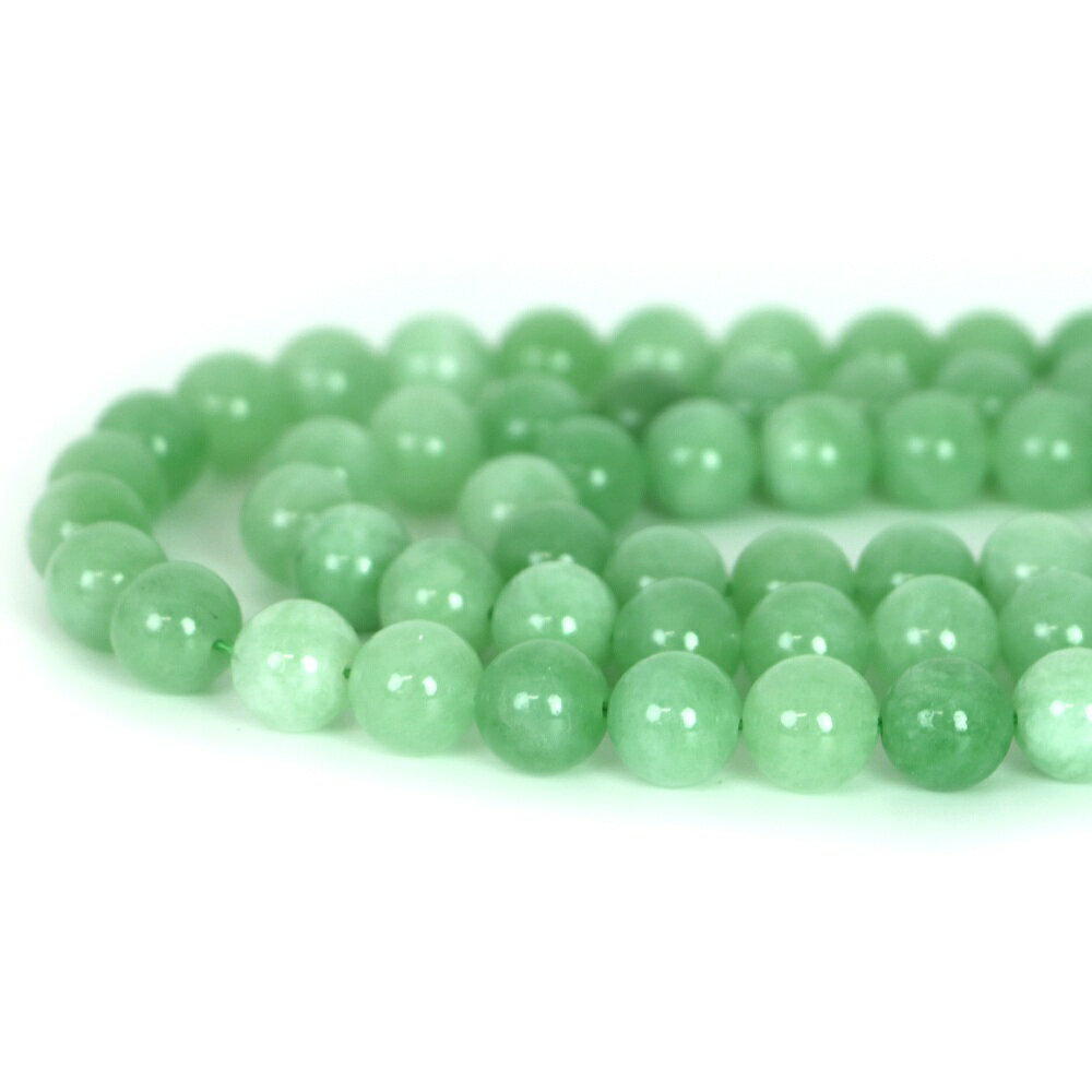 ○1連販売○カラージェード(ヒスイカラー・染め)【丸玉】10mm【天然石 ビーズ パワーストーン】