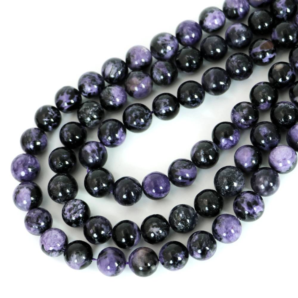 ○1連販売○チャロアイト【丸玉】10mm【天然石 ビーズ パワーストーン】