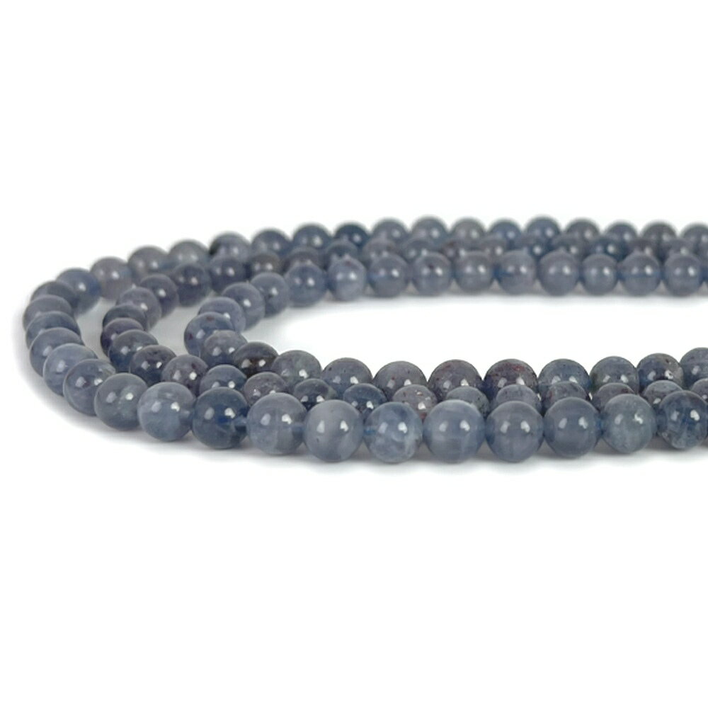 ○1連販売○アイオライト【丸玉】6mm【天然石 ビーズ パワーストーン】