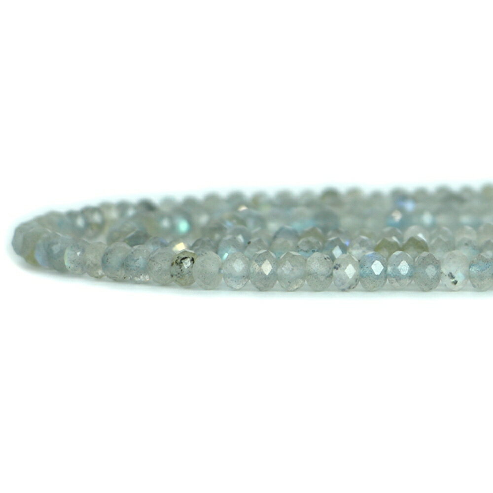 樂天商城 - ○1連販売○ラブラドライト【ボタンカット】3×5mm【天然石 ビーズ パワーストーン】
