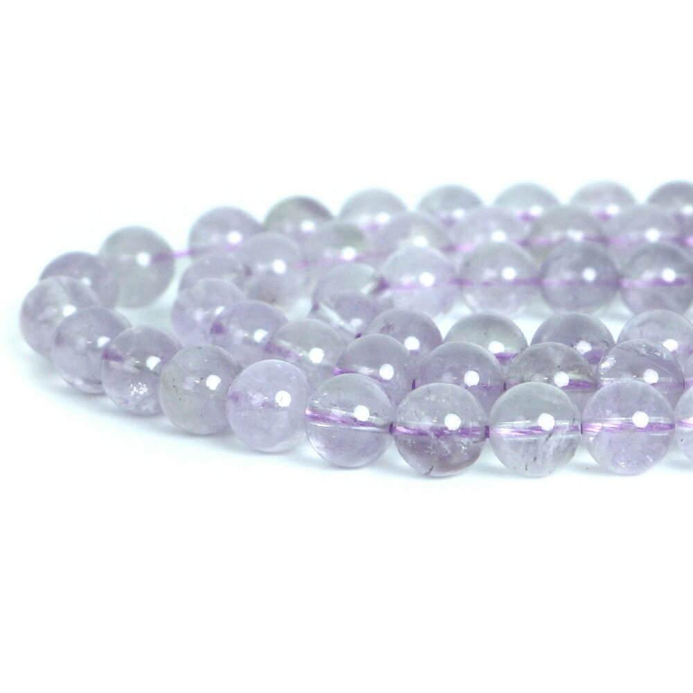 樂天商城 - ○1連販売○ラベンダーアメジストAAクリア【丸玉】8mm【天然石 ビーズ パワーストーン】