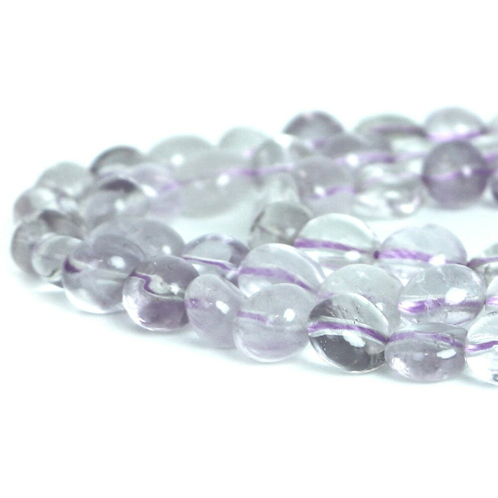 ○1連販売○ラベンダーアメジスト【タンブル】横幅/約10mm【天然石 ビーズ パワーストーン】